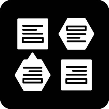 Beyaz arkaplanda izole edilmiş belge simgesinin vektör illüstrasyonu