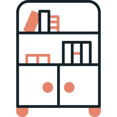 Mobilya ikonu. vektör illüstrasyonu