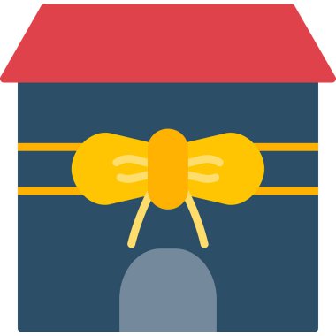 Hediye. Web simgesi basit illüstrasyon