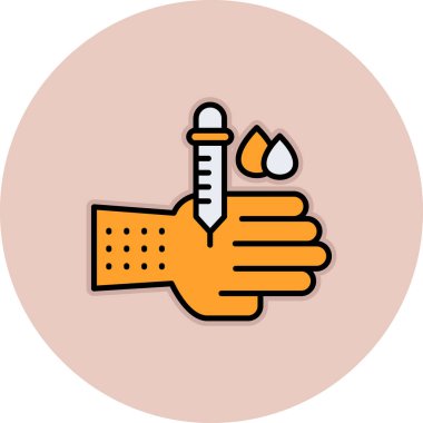 Tıbbi bir simgenin vektör illüstrasyonu