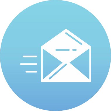 e-posta zarfı simgesi ana hat biçiminde