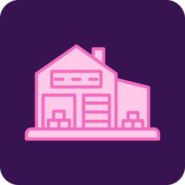 Ev. Web simgesi basit illüstrasyon