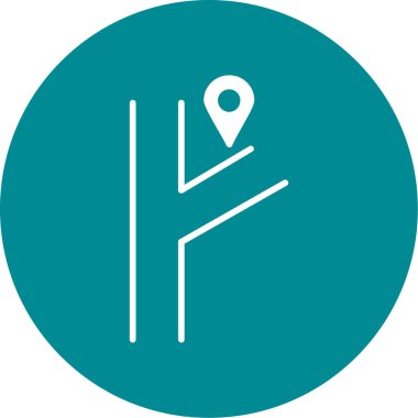 Harita işaretleyici simgesi. vektör illüstrasyonu