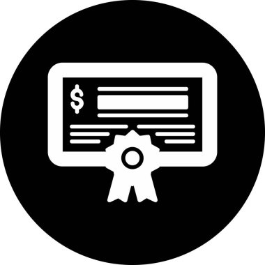 Para Vektörü Kabartma Simgesi Tasarımı