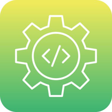 Geliştirme ayarları izole edilmiş vektör simgesi kolayca düzenlenebilir ya da değiştirilebilir