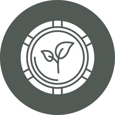 Modern bitki simgesinin vektör illüstrasyonu