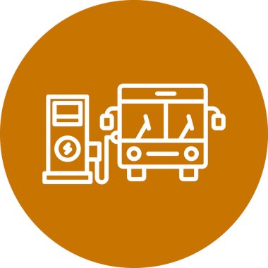 Benzersiz bir halk treni vektör simgesi