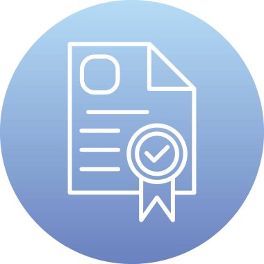 Belge modern simgesinin vektör illüstrasyonu