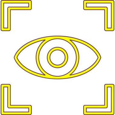 Göz simgesi vektör illüstrasyonu
