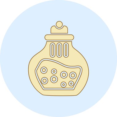 Bir noel balosu simgesinin vektör çizimi