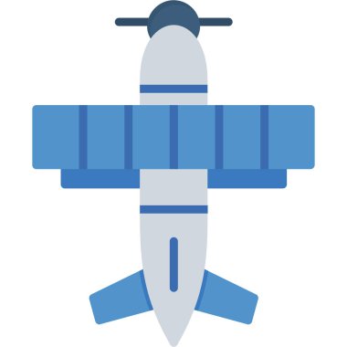 Uçak. Web simgesi basit illüstrasyon