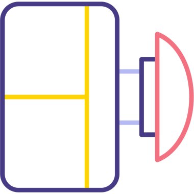 Bir dolgu simgesinin vektör illüstrasyonu