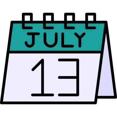 Takvim simgesi tasarımı, vektör illüstrasyonu