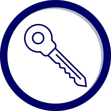 anahtar simgesi. vektör illüstrasyonu