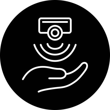 Bir kamera simgesinin vektör illüstrasyonu