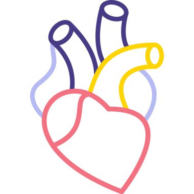 kalp simgesi, basit vektör tasarımı