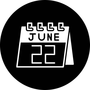 Takvim simgesi için vektör illüstrasyonu