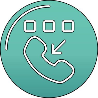 Telefon simgesi vektör illüstrasyonu