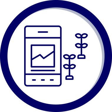 Cep telefonu. Web simgesi basit illüstrasyon