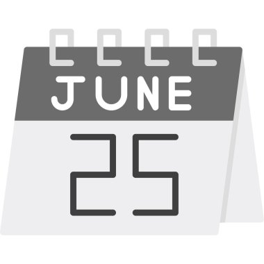 Haziran 23 takvim simgesi tasarımı