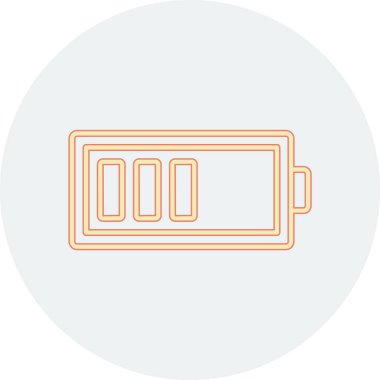 Pil. Web simgesi basit illüstrasyon