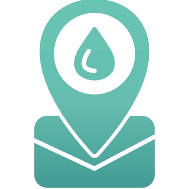 harita simgesi vektör illüstrasyonu