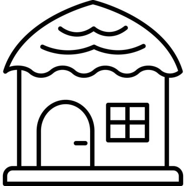 ev inşa simgesi, vektör illüstrasyonu