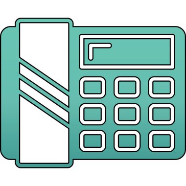 Hesap makinesi. Web simgesi basit illüstrasyon