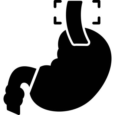 mide ikonu vektör illüstrasyonu