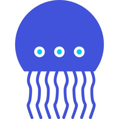 Ahtapot. Web simgesi basit illüstrasyon