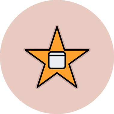 yıldız simgesi vektör illüstrasyonu