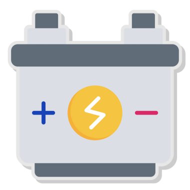 elektrik enerjisi dolgu simgesi düz biçimli