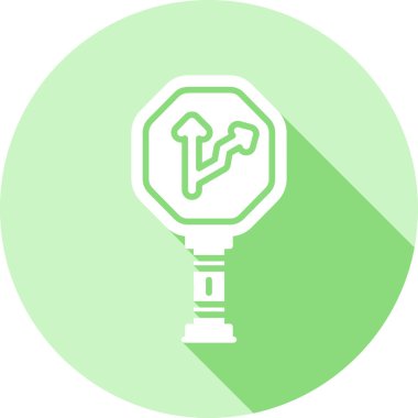 Çemberde yıldırımlı bir ampul