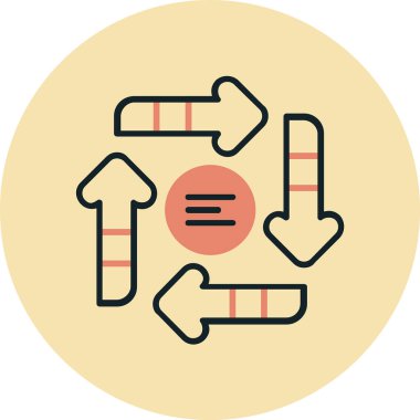 Modern simgenin vektör illüstrasyonu