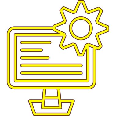 Belge. Web simgesi basit illüstrasyon