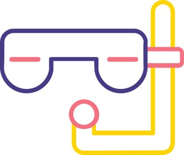 gözlük ikonu vektör illüstrasyonu