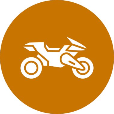motosiklet simgesi vektör illüstrasyonu