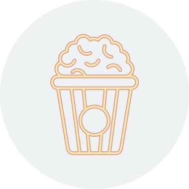 cupcake düz simgesi, vektör, illüstrasyon