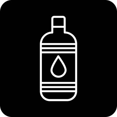 şişe simgesi, vektör illüstrasyonu basit tasarım