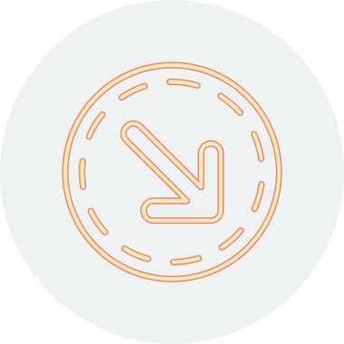 Bir çember simgesinin vektör illüstrasyonu