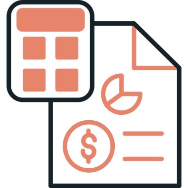 ticari muhasebe finans simgesi - özet biçimi