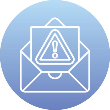 E-posta. Web simgesi basit illüstrasyon