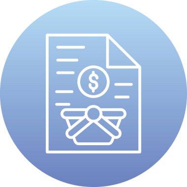 para vektör çizgisi simgesi