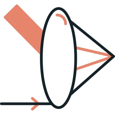 Göz simgesi. Web için gözlük vektör simgelerinin basit çizimi