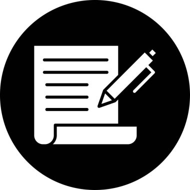 Belge simgesi, basit vektör çizim