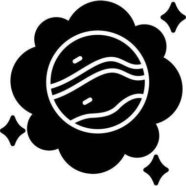 Ay. Web simgesi basit illüstrasyon