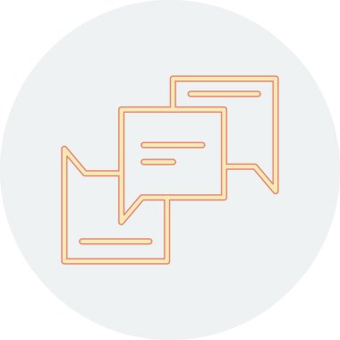 Web sohbet simge vektör çizim