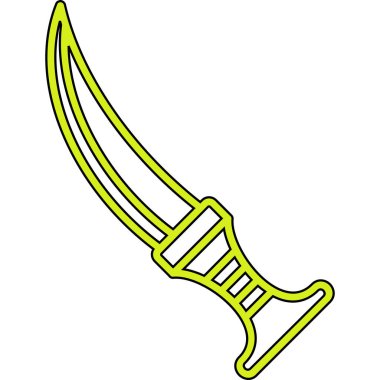 Çizgi film kılıcının vektör çizimi