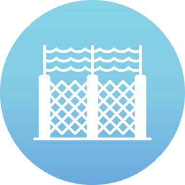 Kapı köprüsü vektör simgesi tasarımı