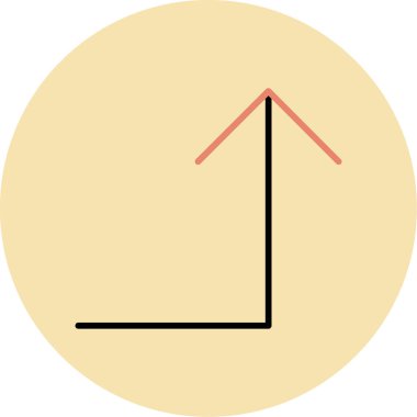 Bir grafik simgesinin vektör illüstrasyonu